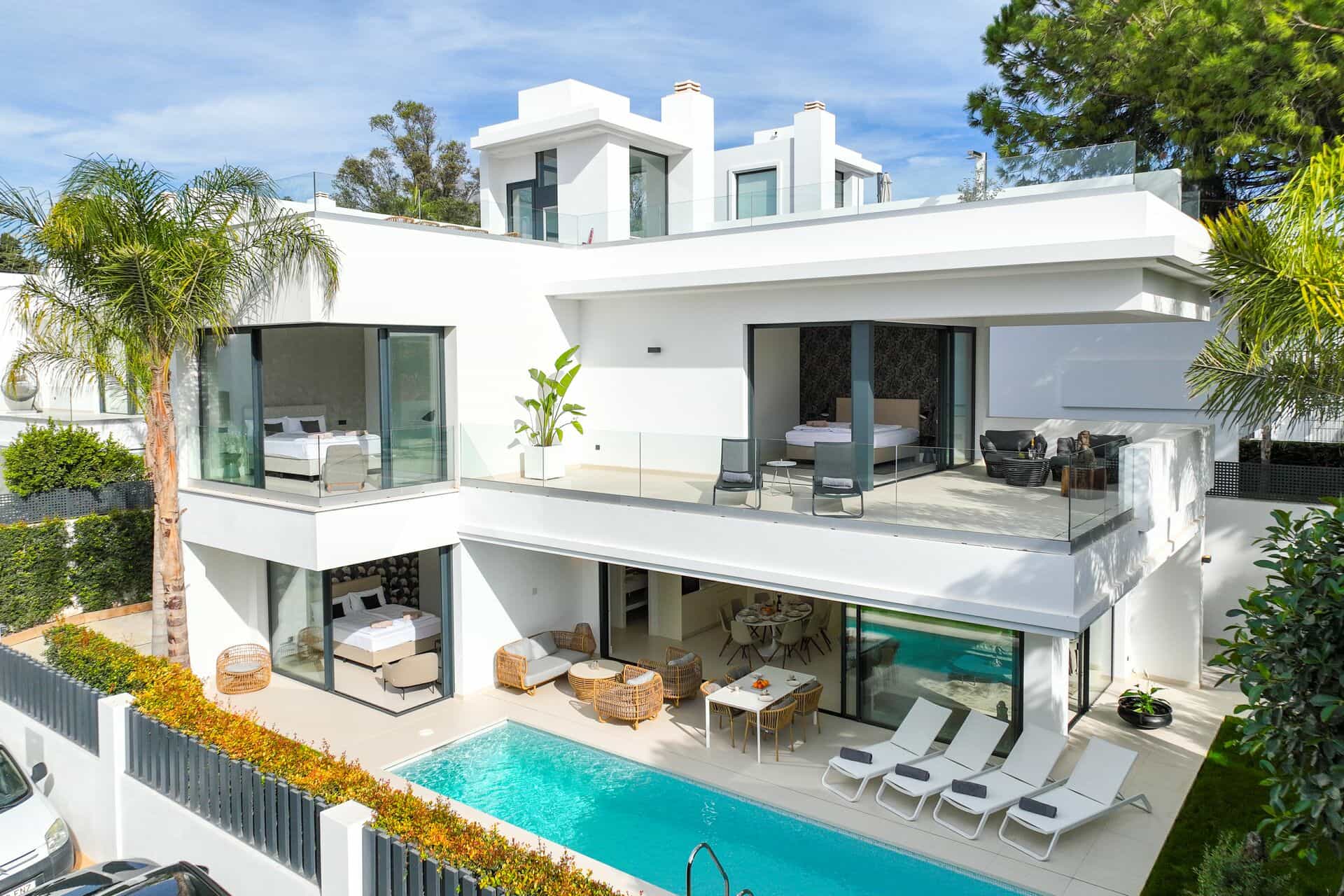 Luxury villa pool Marbella vacation rental