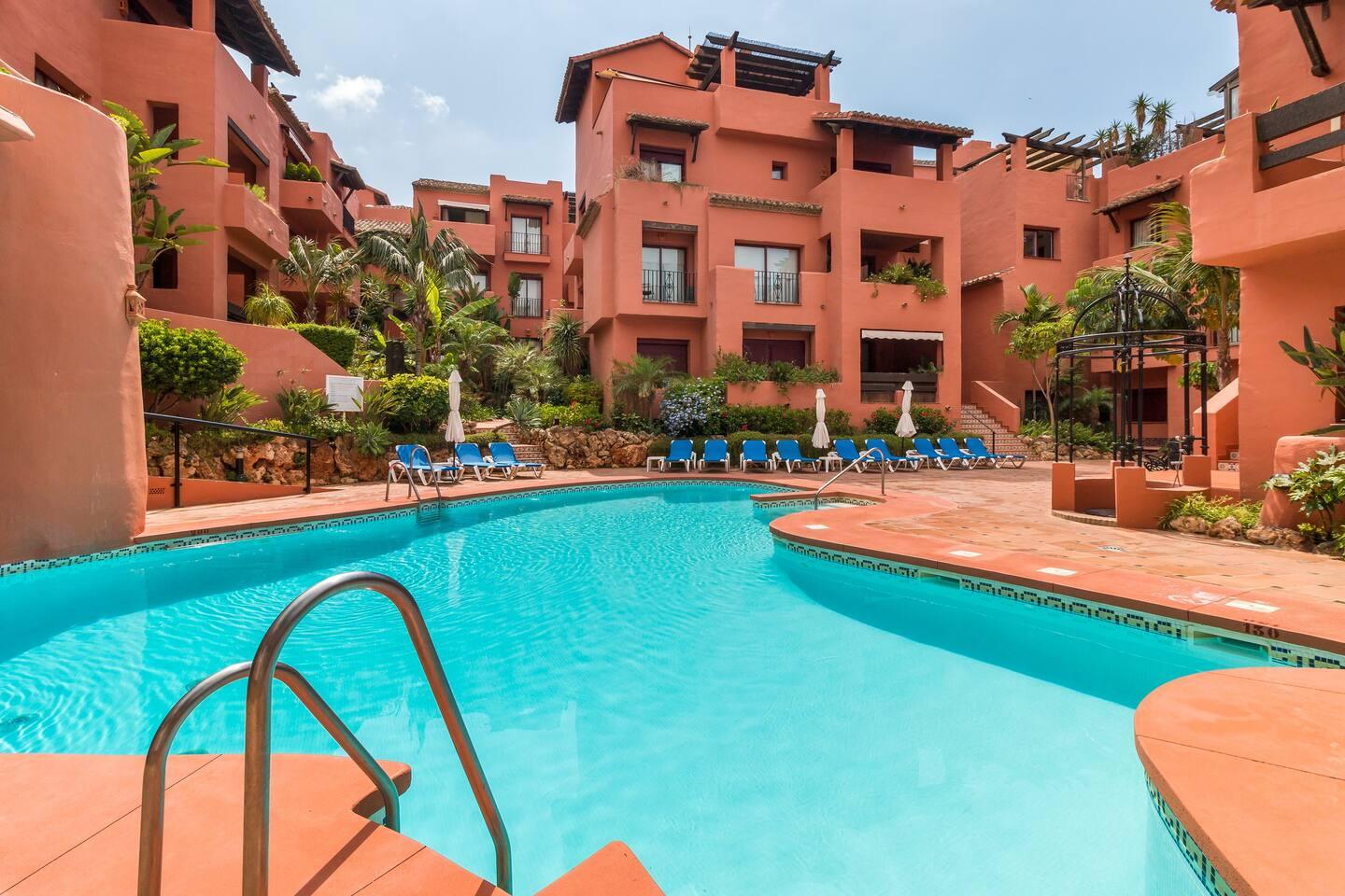 Gemeenschappelijk zwembad, Appartement in Jardines de Don Carlos