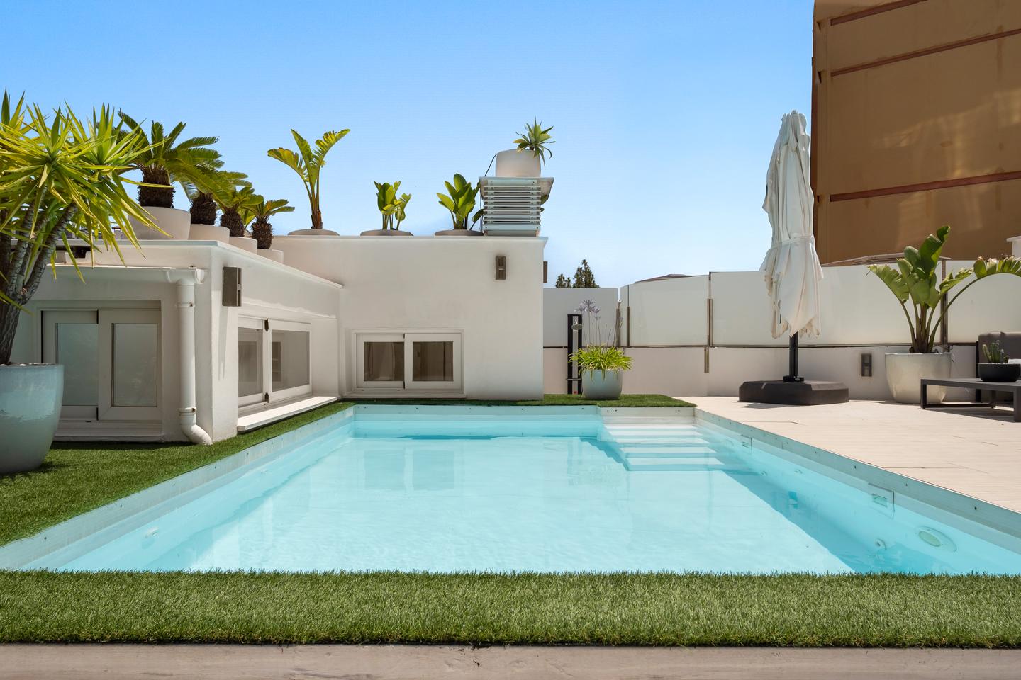 Private rooftop pool and terrace, Marbella Sky Penthouse