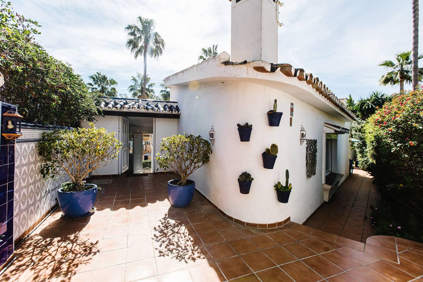 Patio andaluz, Villa en Marbesa