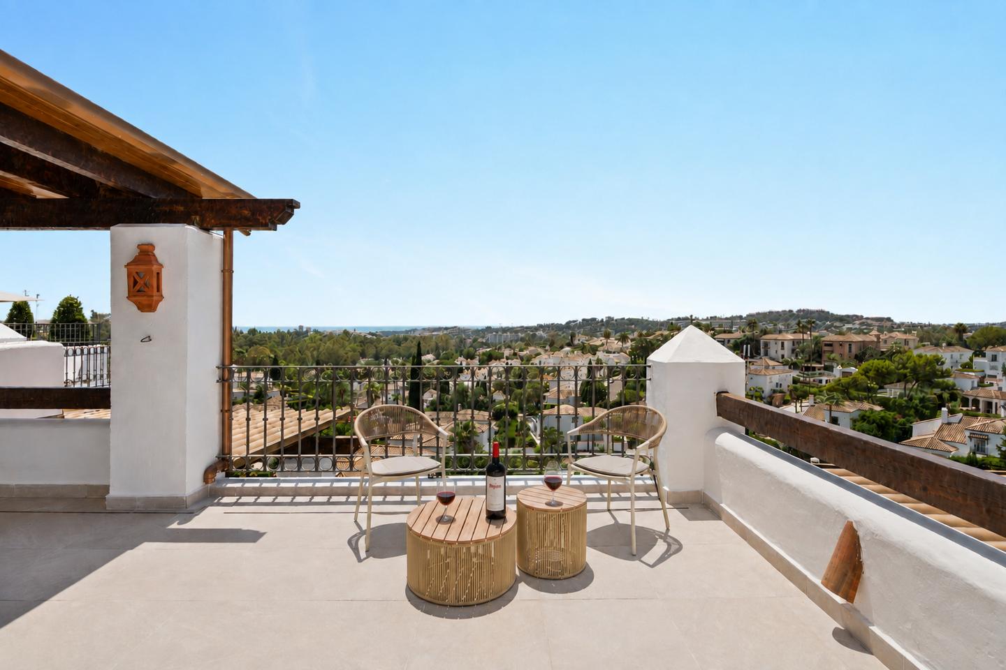 Terrace with views, Golf Valley Penthouse